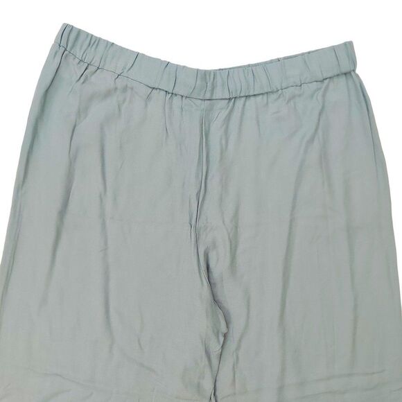 Ryegrass Luxe Jogger Pants Womens Large Green High Rise Flat Front Rayon Relaxed - Picture 8 of 12